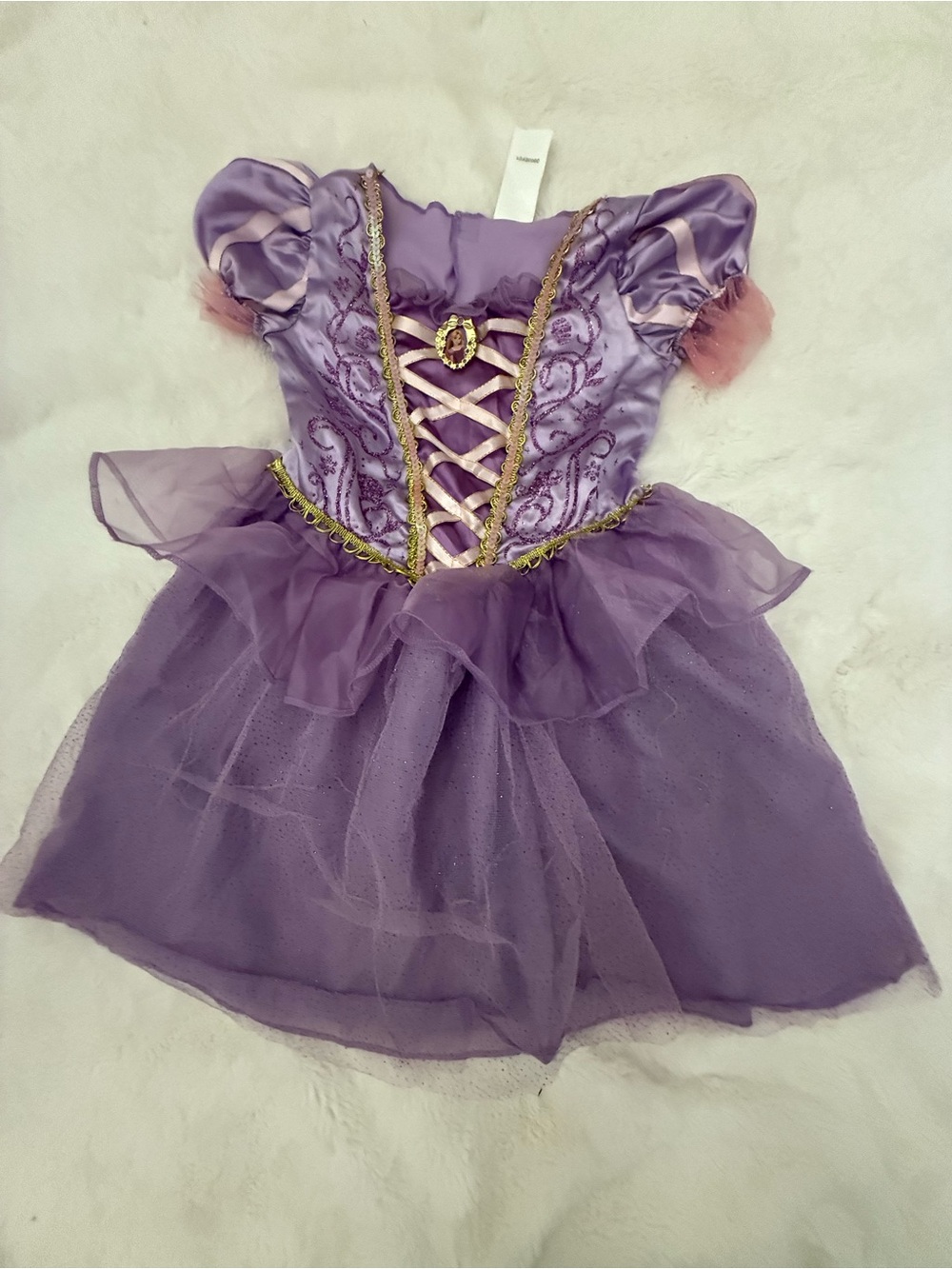 Girls Disney Rapunzel Princess Costume with Lights size 4-6x